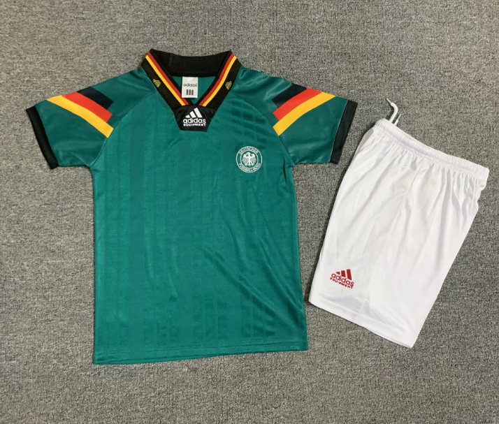 Vintage 1992 Germany Away Jersey - Authentic Matthaus Brehme Retro Soccer Kit