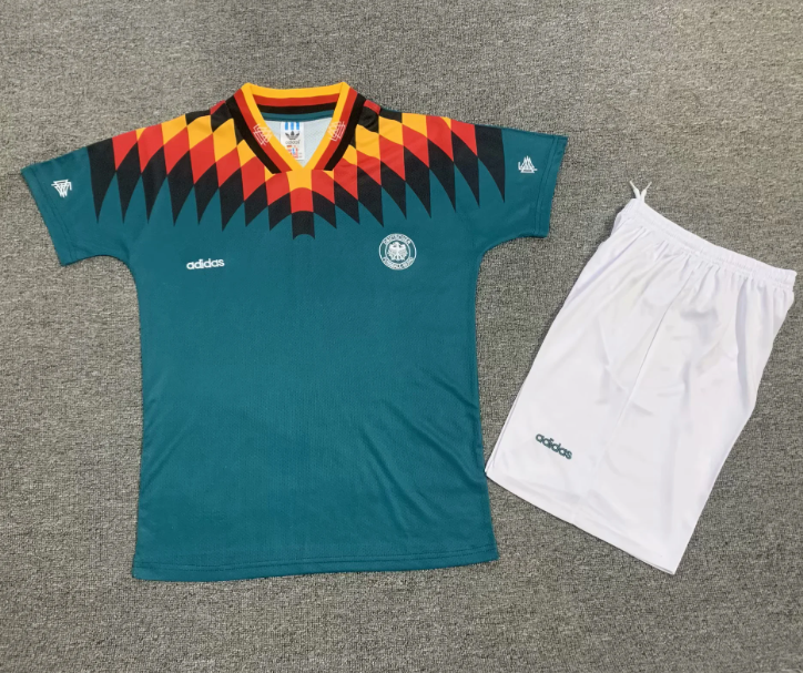 Vintage 1994 Germany Away Jersey - Authentic Matthaus Brehme Retro Soccer Kit