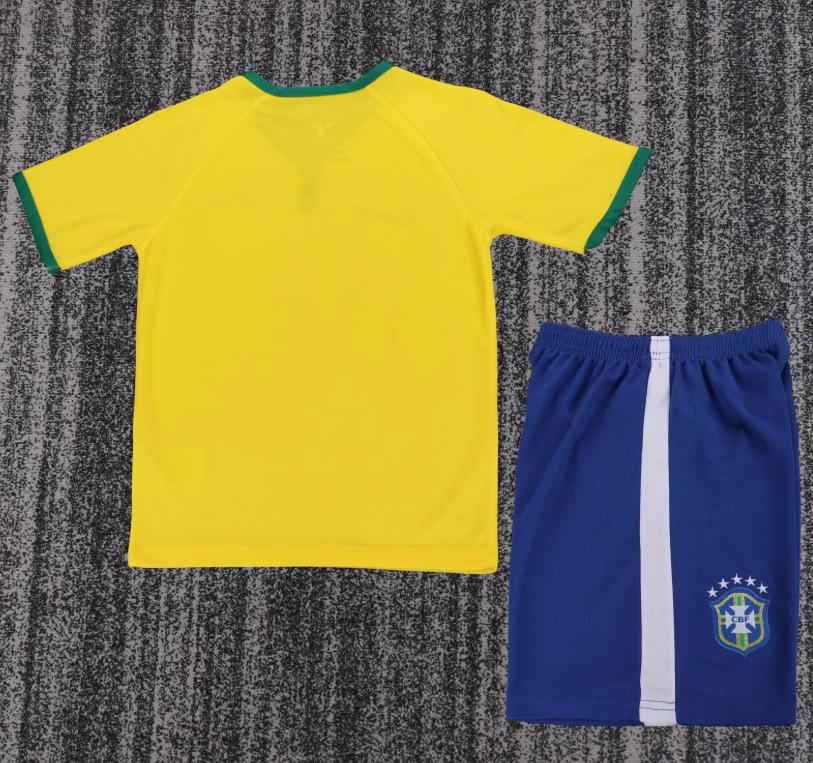 2014 Brazil Home Kids Jersey | Retro Brazil Football Shirt