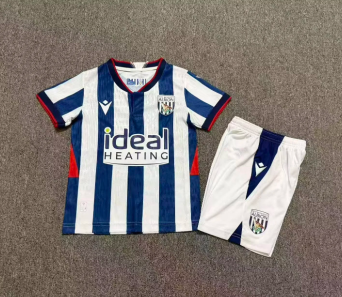 26 27 West Bromwich Albion Kids Home Soccer Jersey