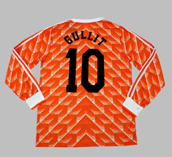 1988 Netherlands Orange Long Sleeve Retro Soccer Jersey