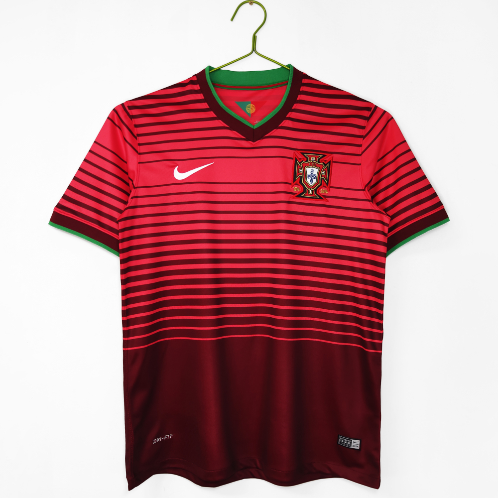 2014 Portugal Home Ronaldo Retro Soccer Jersey