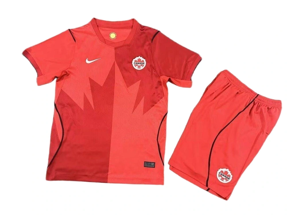 2026-27 CANADA WORLD CUP HOME KIDS  KITS (JERSEY+SHORT)