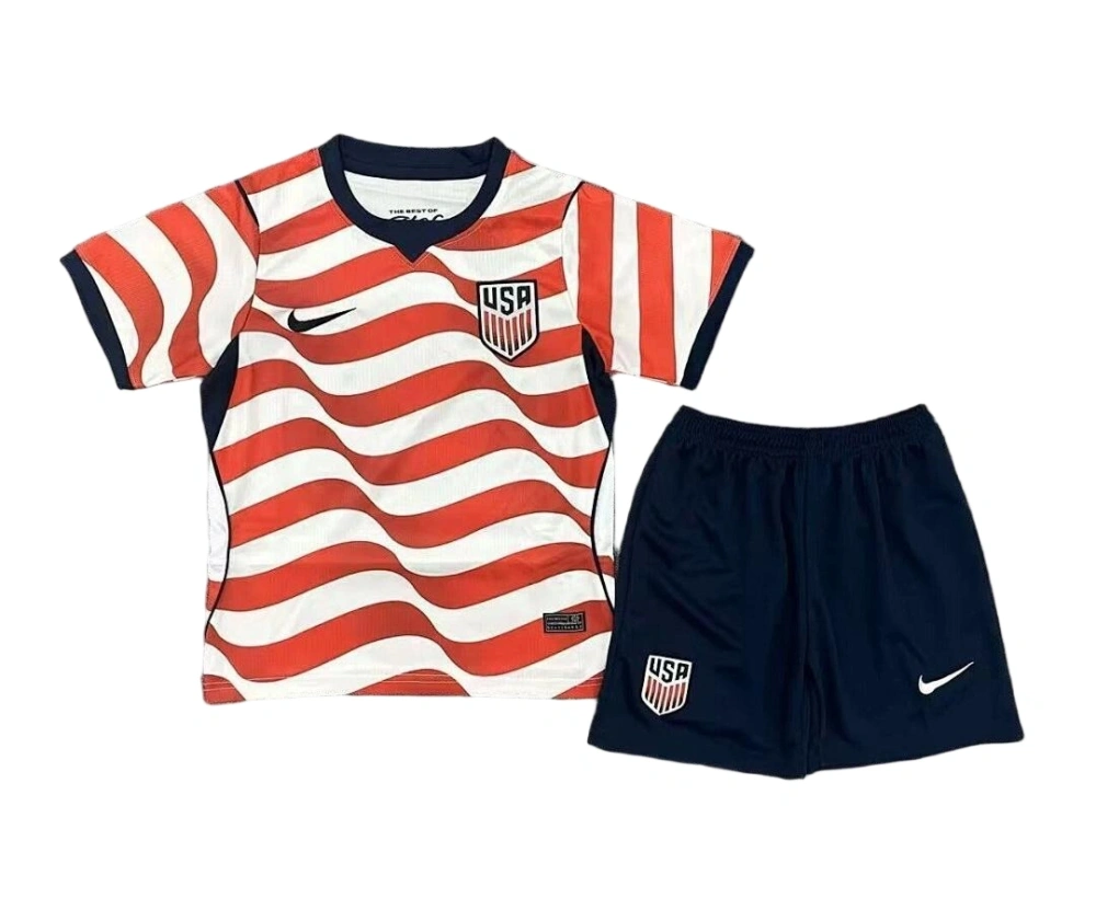 2026-27 USA WORLD CUP HOME KIDS  KITS (JERSEY+SHORT)