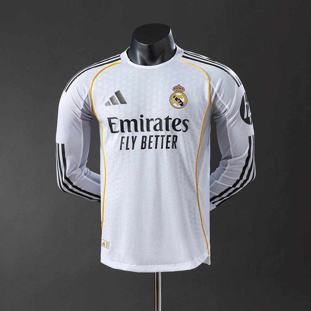 2025-26 REAL MADRID LONG SLEEVE HOME （PLAYER VERSION）