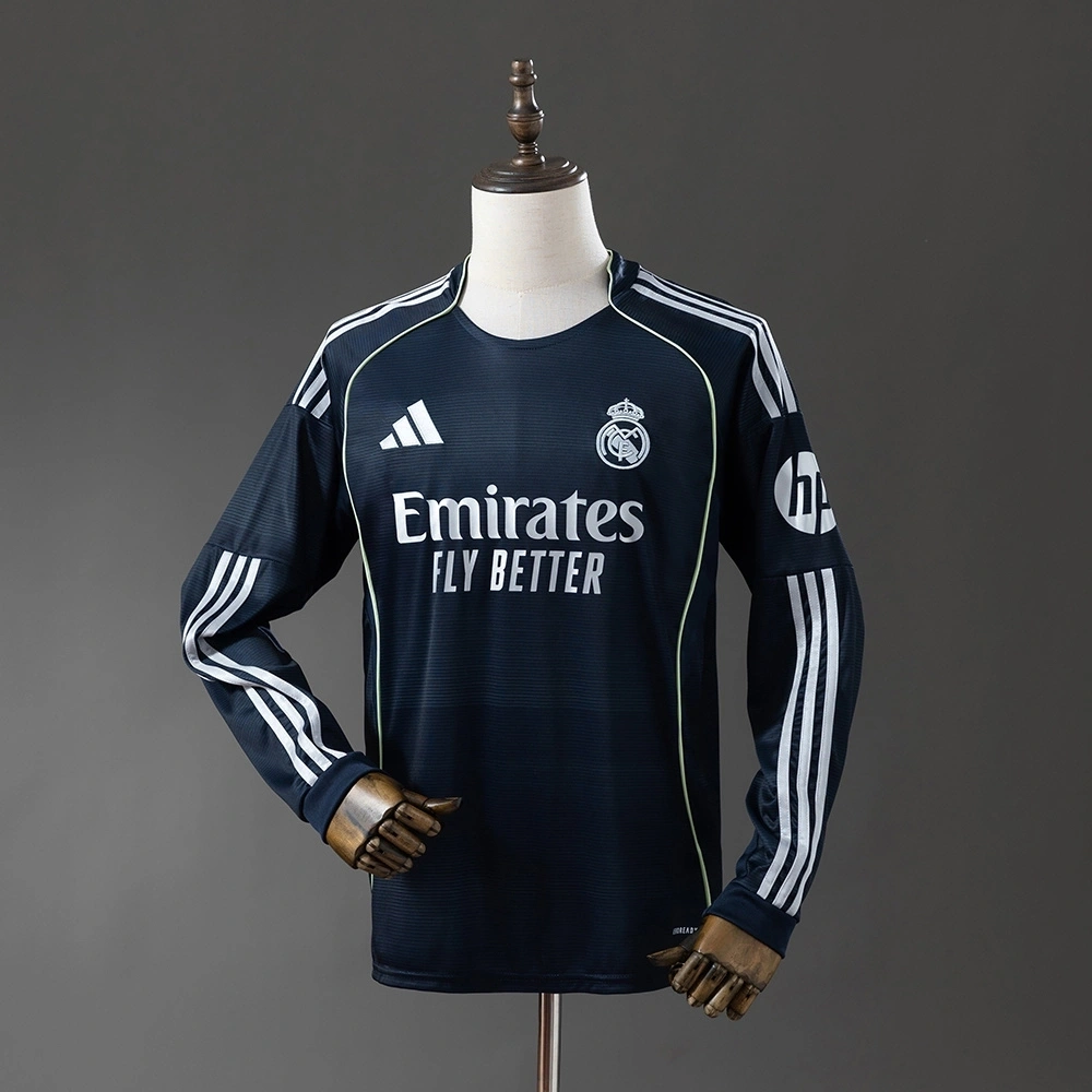 2025-26 REAL MADRID AWAY LONG SLEEVE FAN VERSION