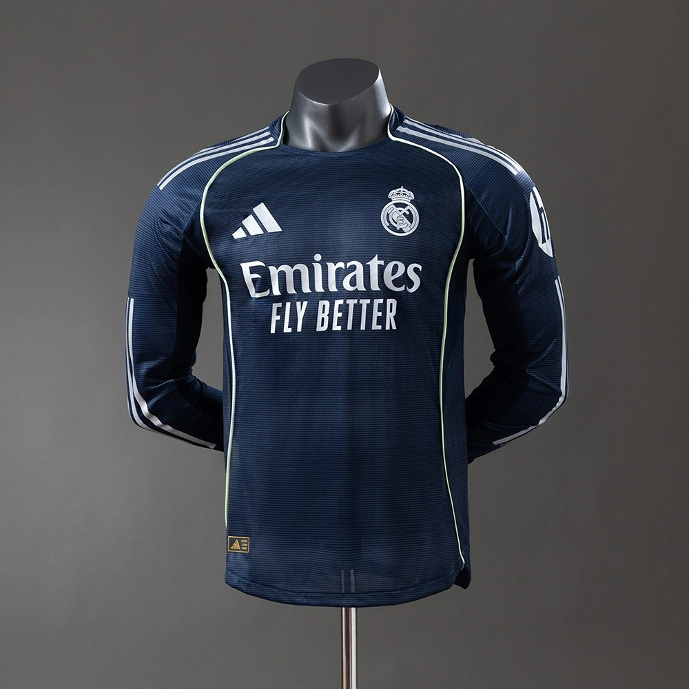 2025-26 REAL MADRID AWAY LONG SLEEVE PLAYER VERSION