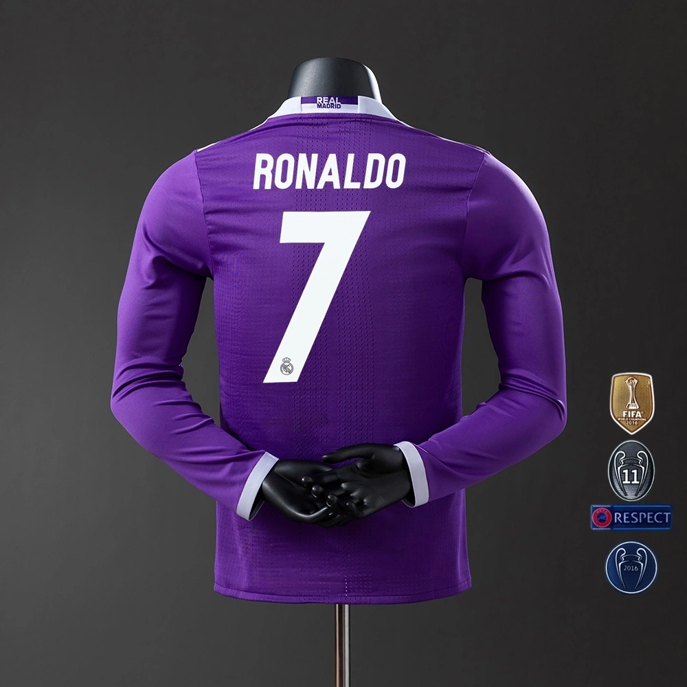 2016-17 REAL MADRID LONG SLEEVE PLAYER VERSION AWAY