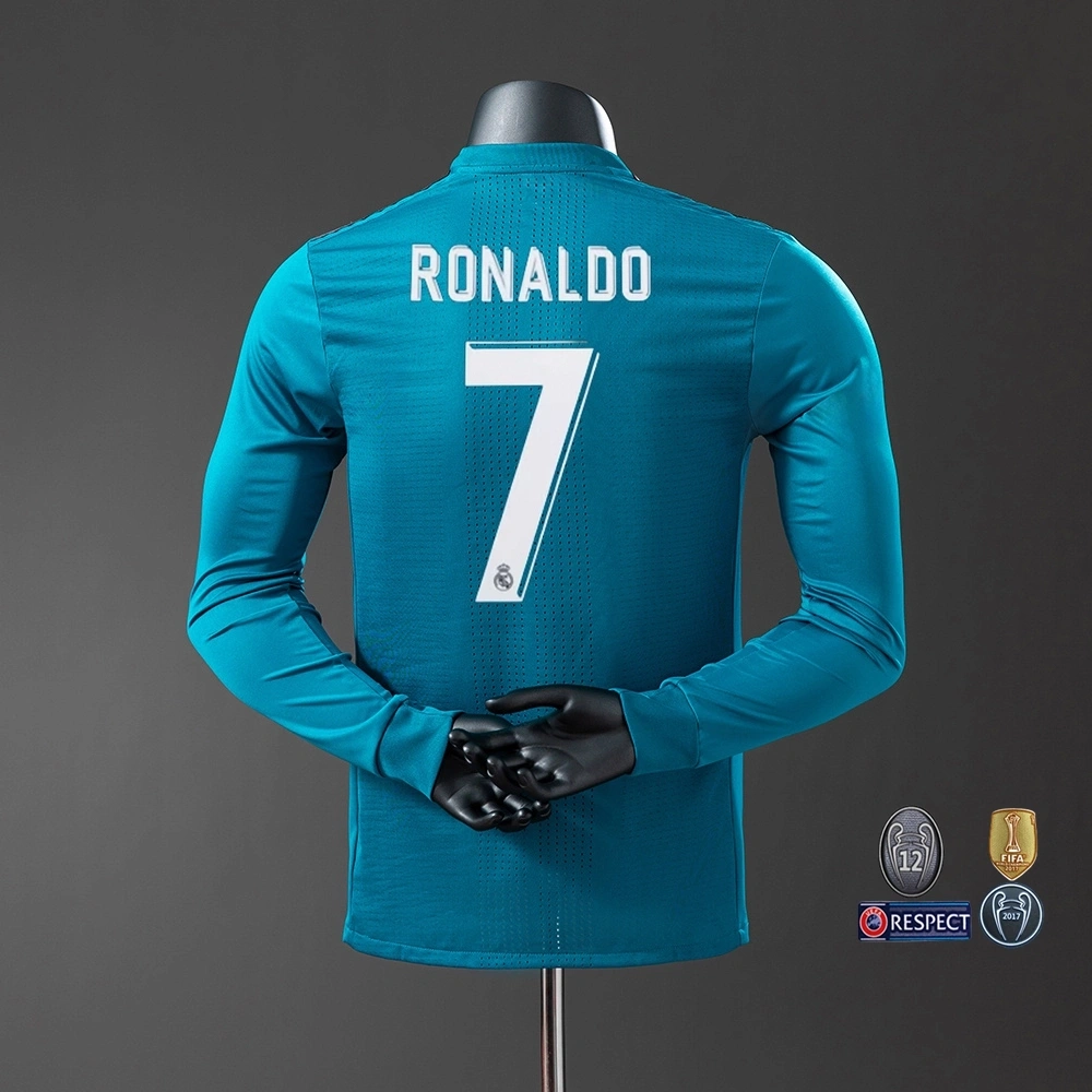 2017-18 REAL MADRID THIRD AWAY LONG SLEEVE PLAYER VERSION