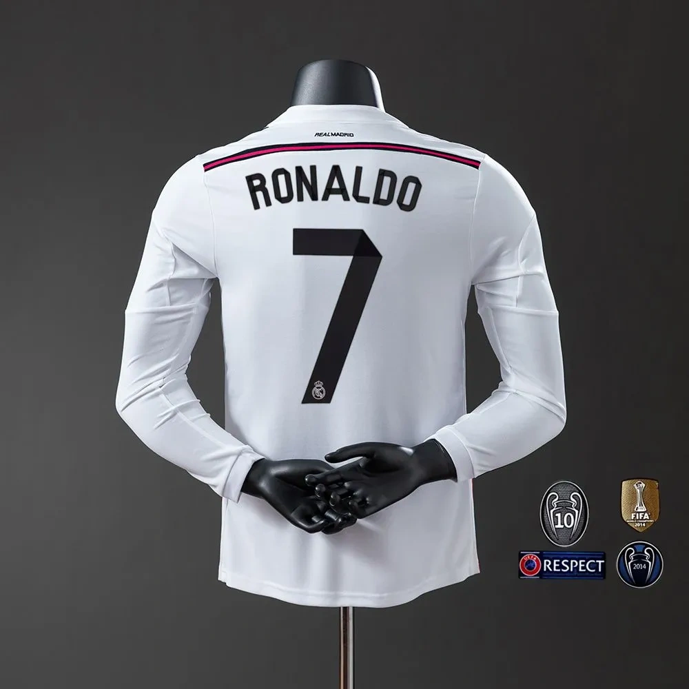 2014-15 REAL MADRID HOME LONG SLEEVE PLAYER VERSION