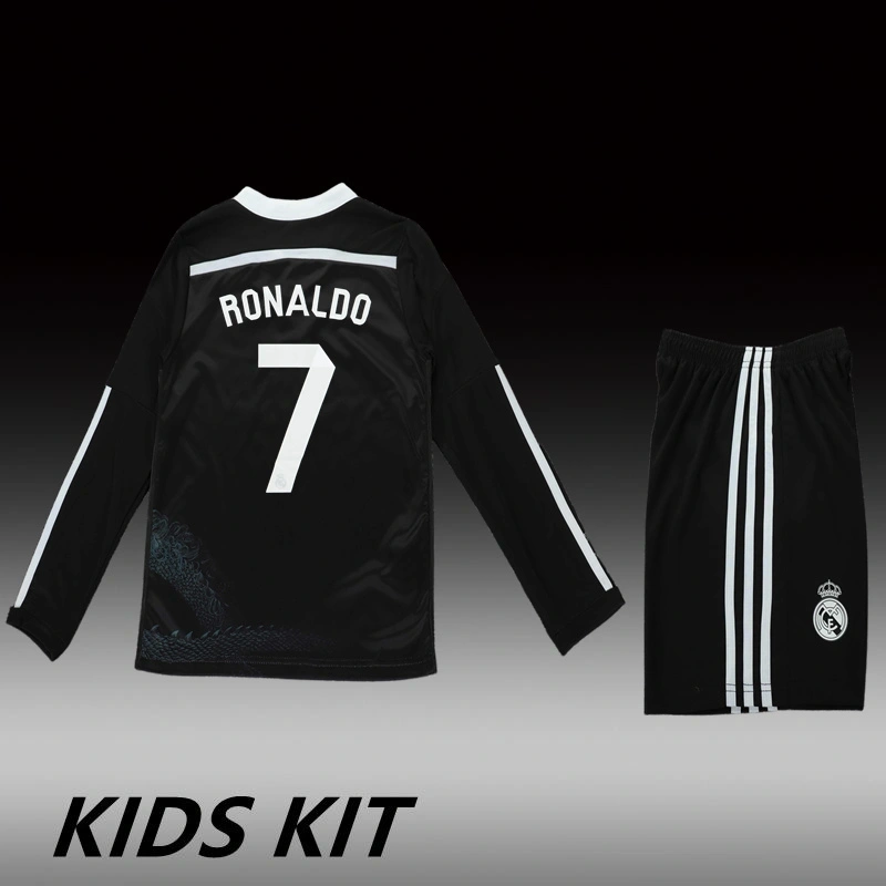 2014-15 REAL MADRID THIRD AWAY LONG SLEEVE KIDS KIT