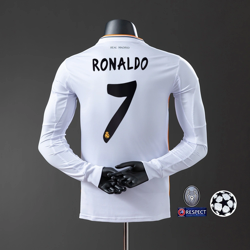 2013-14 REAL MADRID HOME LONG SLEEVE (PLAYER VERSION)