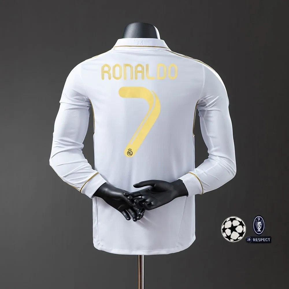 2011-12 REAL MADRID HOME LONG SLEEVE (PLAYER VERSION)