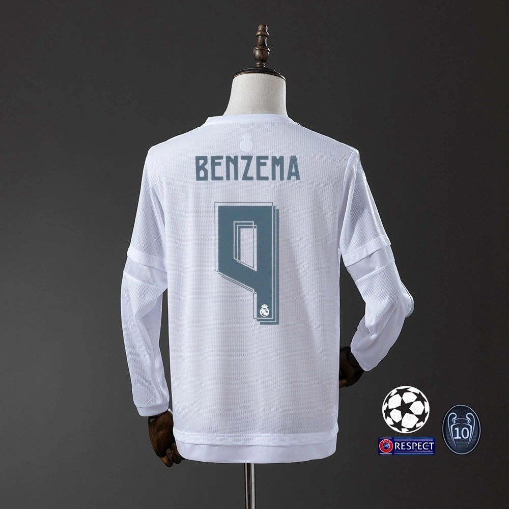 2015-16 REAL MADRID HOME LONG SLEEVES (FAN VERSION)