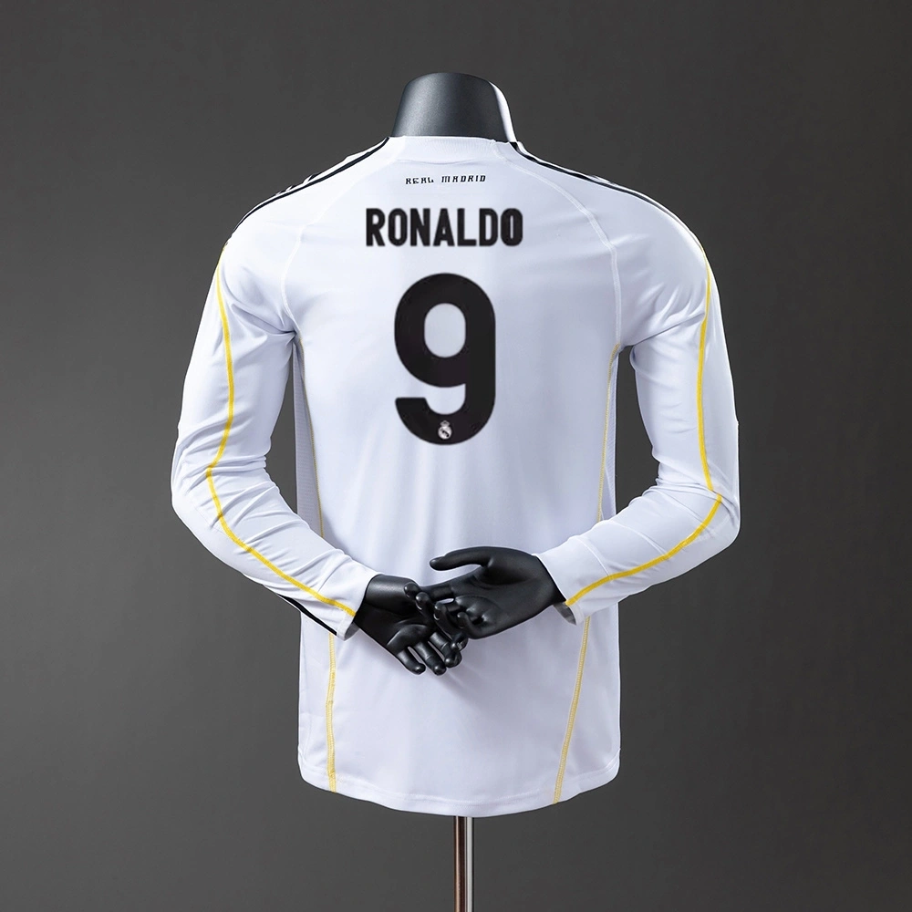 2009-10 REAL MADRID HOME LONG SLEEVE (PLAYER VERSION)