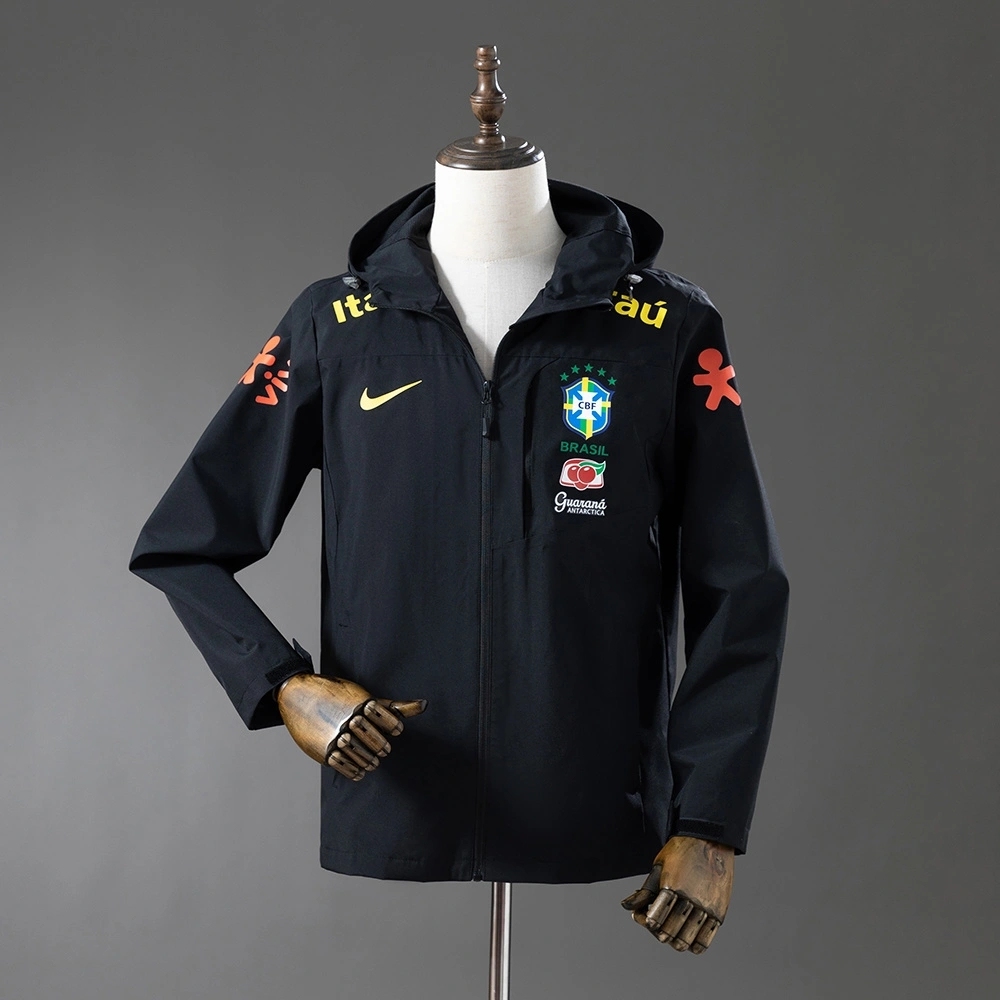 BRAZIL WINDPROOF JACKET - BLACK