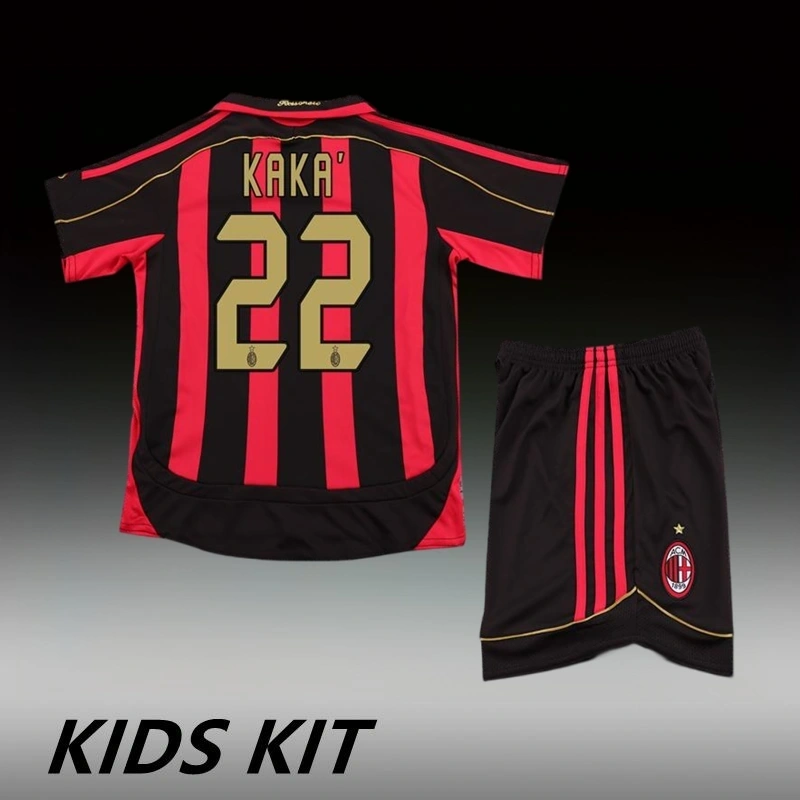 2006-07  AC MILAN HOME  KIDS KIT (JERSEY+SHORTS)