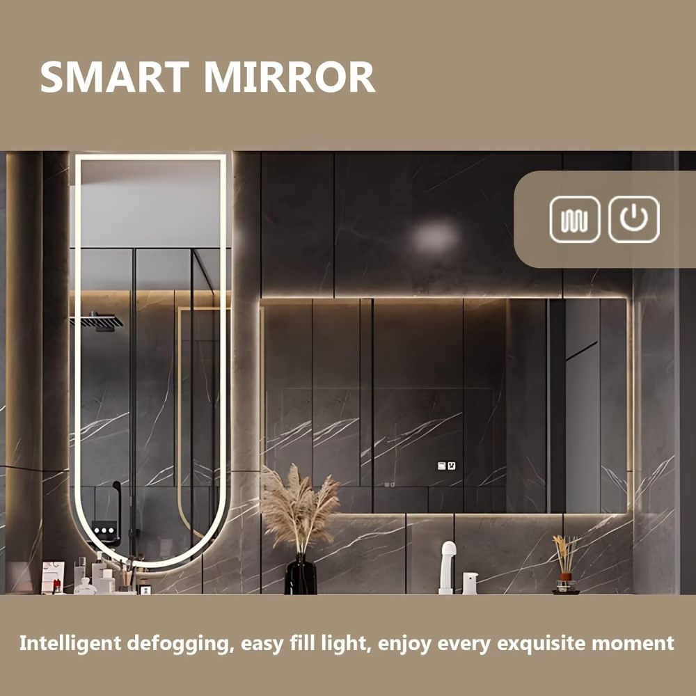 Bathroom Vanity - Floating Bathroom Vanity with Sink Includes Light Luxury Wood Style | Smart Defog Mirror,Dressing Table Combination with 5 Drawers(72IN)
