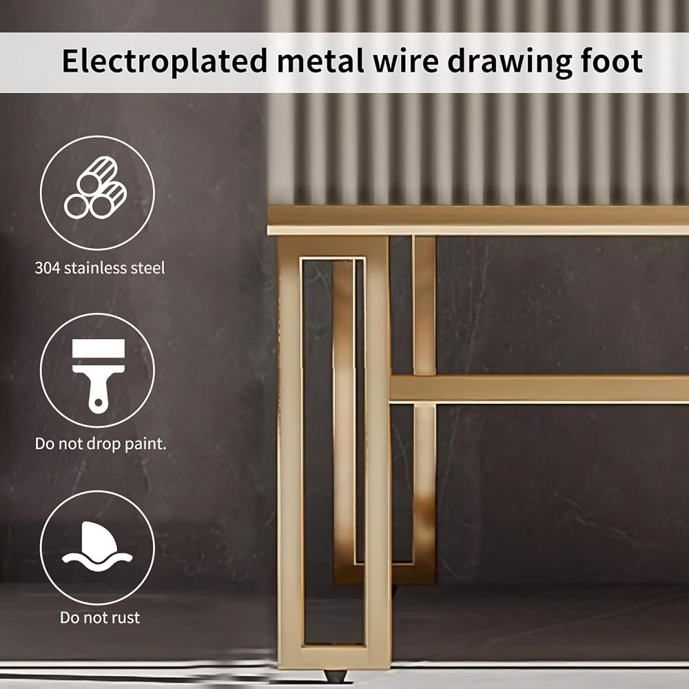 Bathroom Vanity - Simple Bathroom Vanity with Sink, Modern Bathroom Vanities Set Includes Smart Led Fog Removal Lights & Mirror Side Cabinet (32")