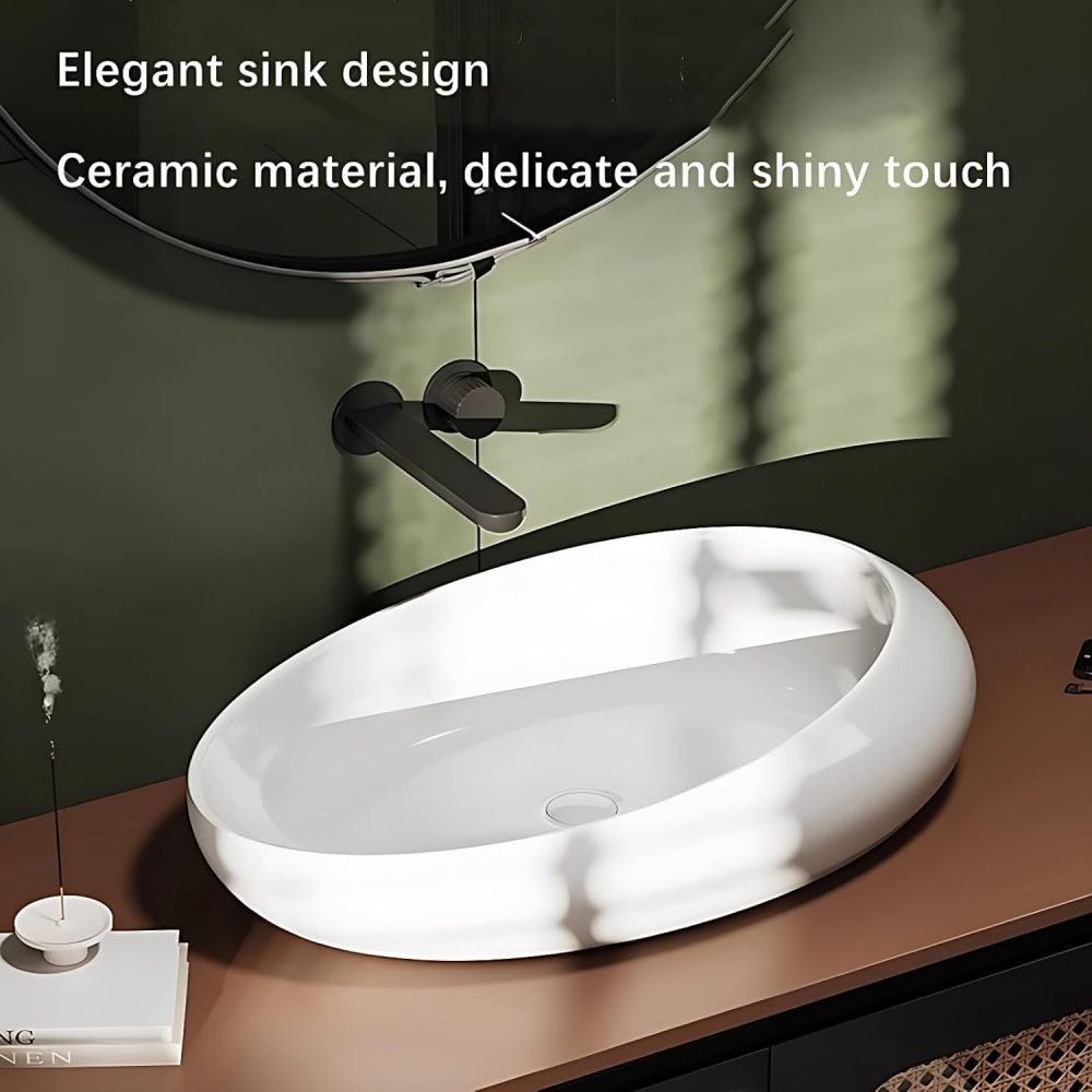 50IN Bathroom Vanity - Modern Bathroom Vanity with Anti-Fog Mirror Cabinet, One-Touch Defog & Lighting, Solid Wood Sink Cabinet with 2 Drawers, No Assembly Required, Black