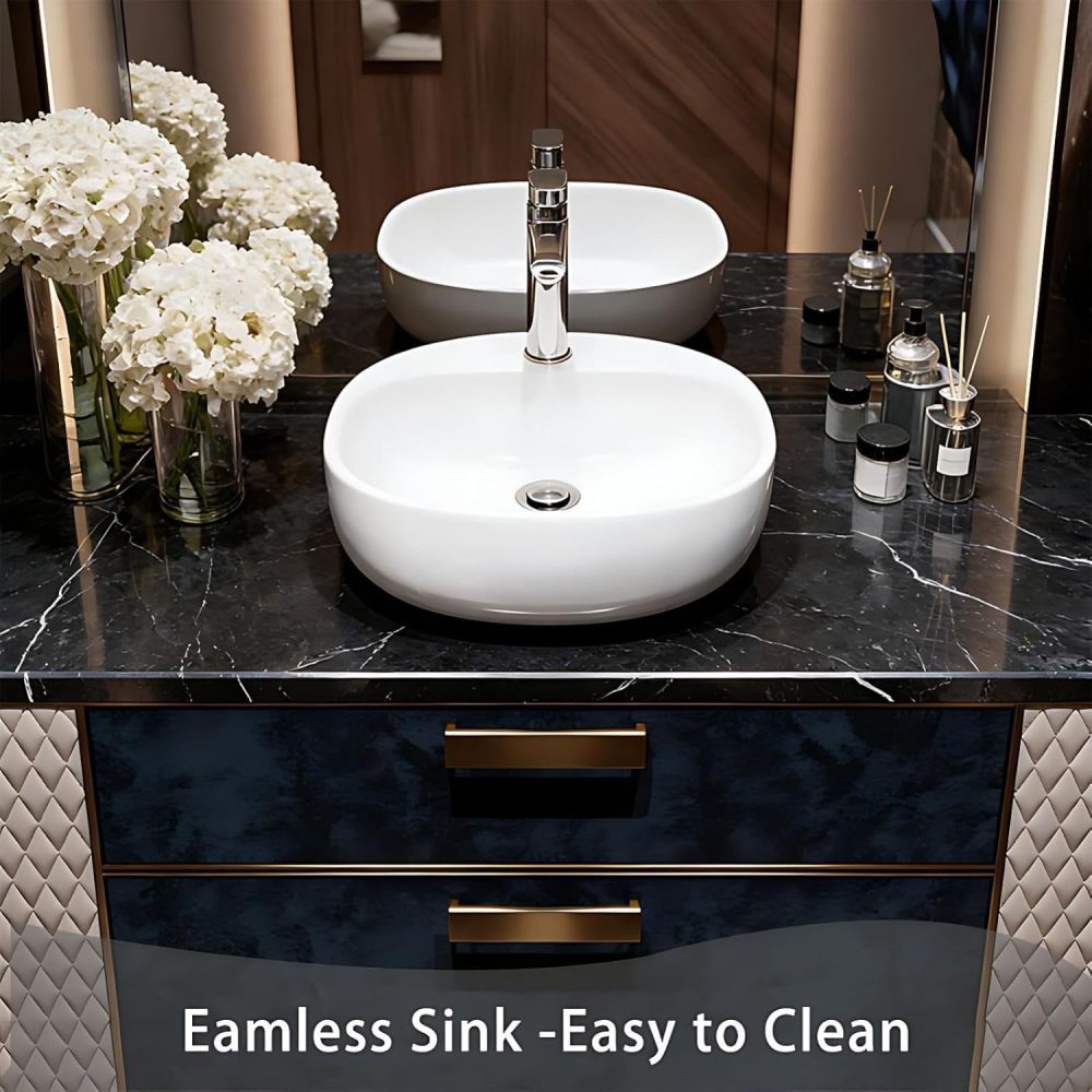 76IN Bathroom Vanity with Sink - Luxury Bathroom Vanity with Smart Defog Mirror, One-Touch Defog, Floating Sink Cabinet with Multiple Storage Areas, No Assembly Required, Blue - Mirror