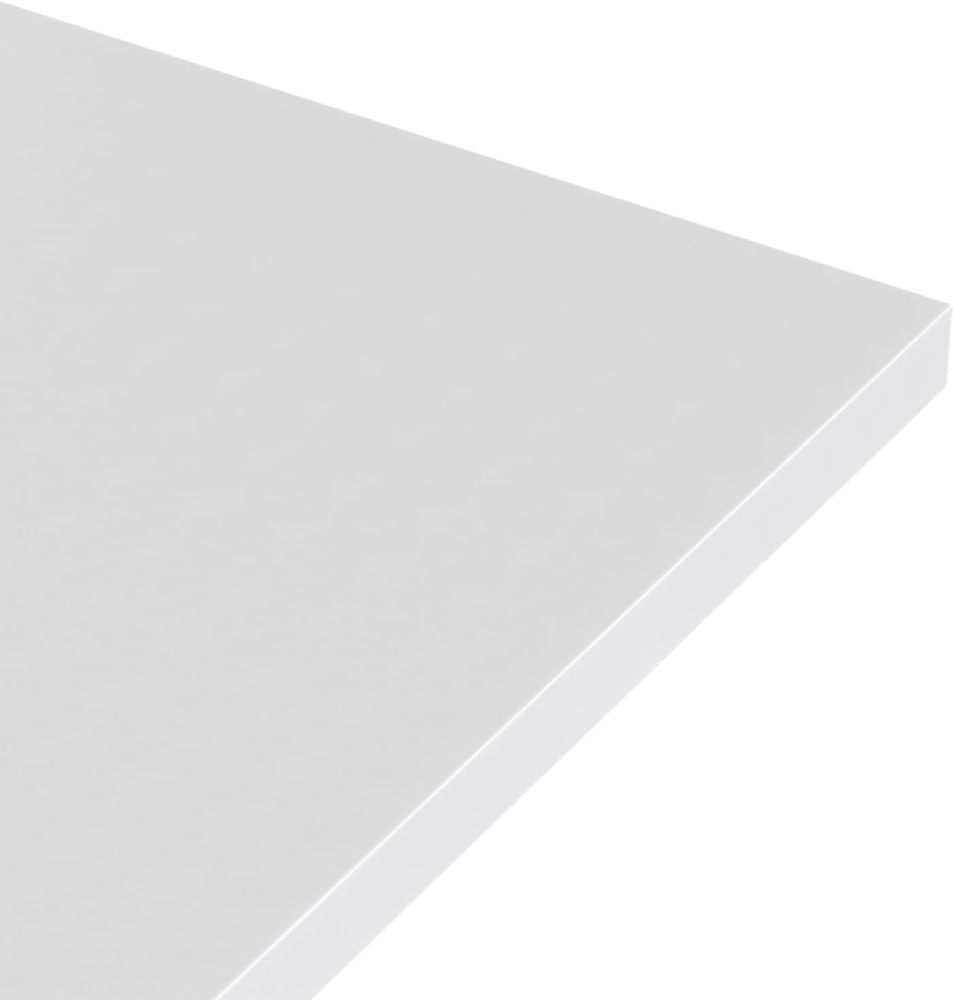 ARIEL Double Bathroom Vanity 73 inch White Oak with Rectangle Sink, 1.5 inch Edge Pure White Quartz Countertop & Backsplash, 4 Soft Closing Doors, 6 Full Extension Dovetail Drawers, Matte Black