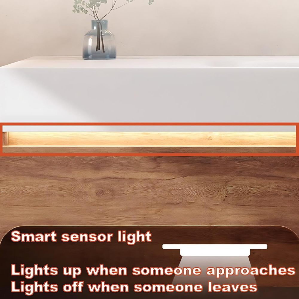 44 inch Bathroom Vanity with Sink - Bathroom Sink Cabinet with Anti-Fog Mirror, Waterproof Finish, Soft-Close Drawers, One-Piece Seamless Basin, Sensor Light, Fully Assembled