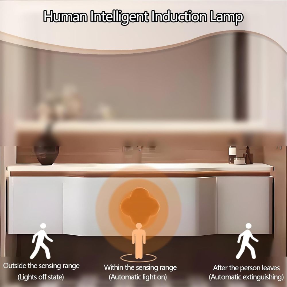 58IN Bathroom Vanity with Sink - Modern Bathroom Vanity Cabinet with Smart Defogger Mirror & Motion Sensor Light, Single Floating Sink, Storage Solution - Complete Accessories, Mirror
