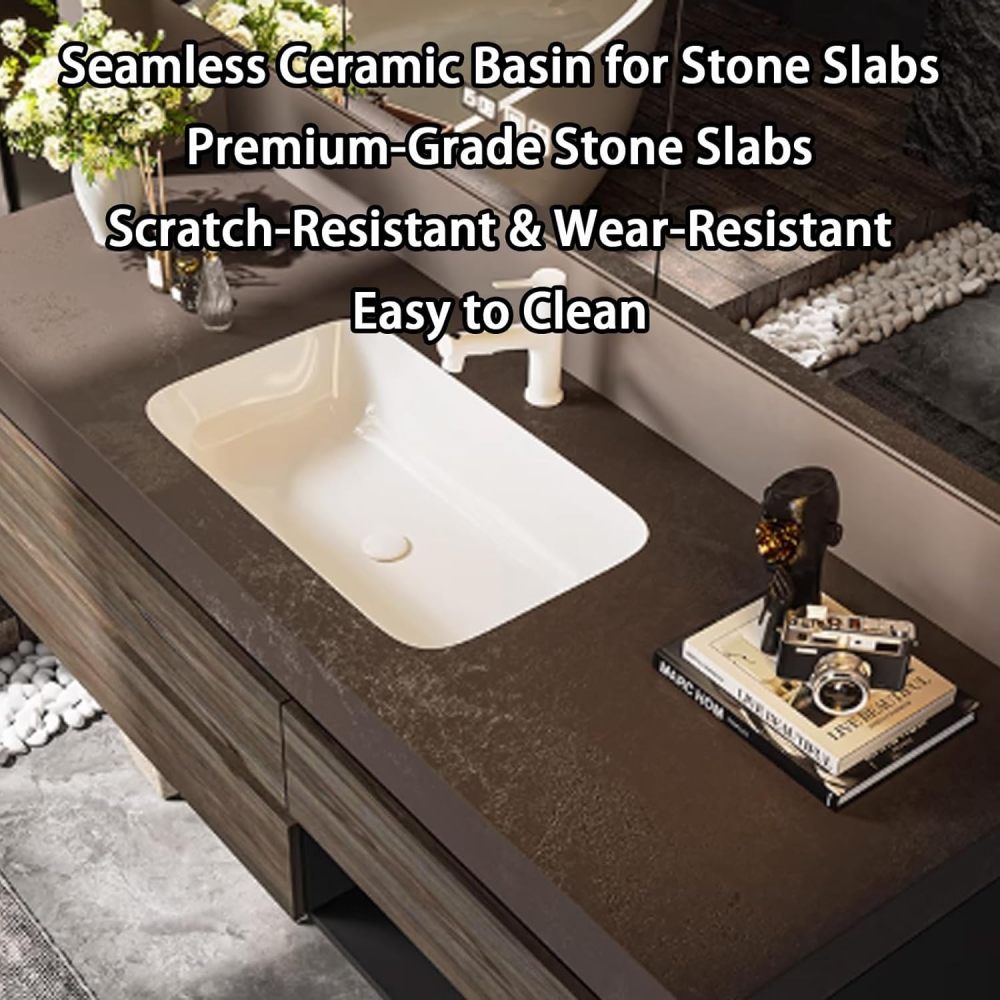 94IN Bathroom Vanity - Solid Wood Bathroom Vanity Set with Smart Defog Mirror, Anti-Fog Technology & LED Light, Floating Sink with Multiple Storage Area, No Assembly Required, Wood