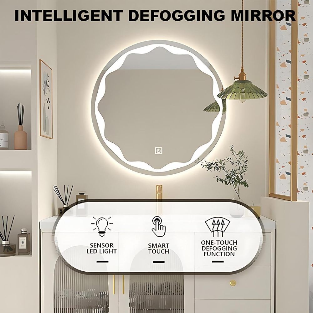 94IN Luxury Bathroom Vanity with Sink - Bathroom Vanity Cabinet with Drawers, Single Floating Sink Design, Intelligent Defogging, Multi-Layer Solid Wood - Easy to Install, White