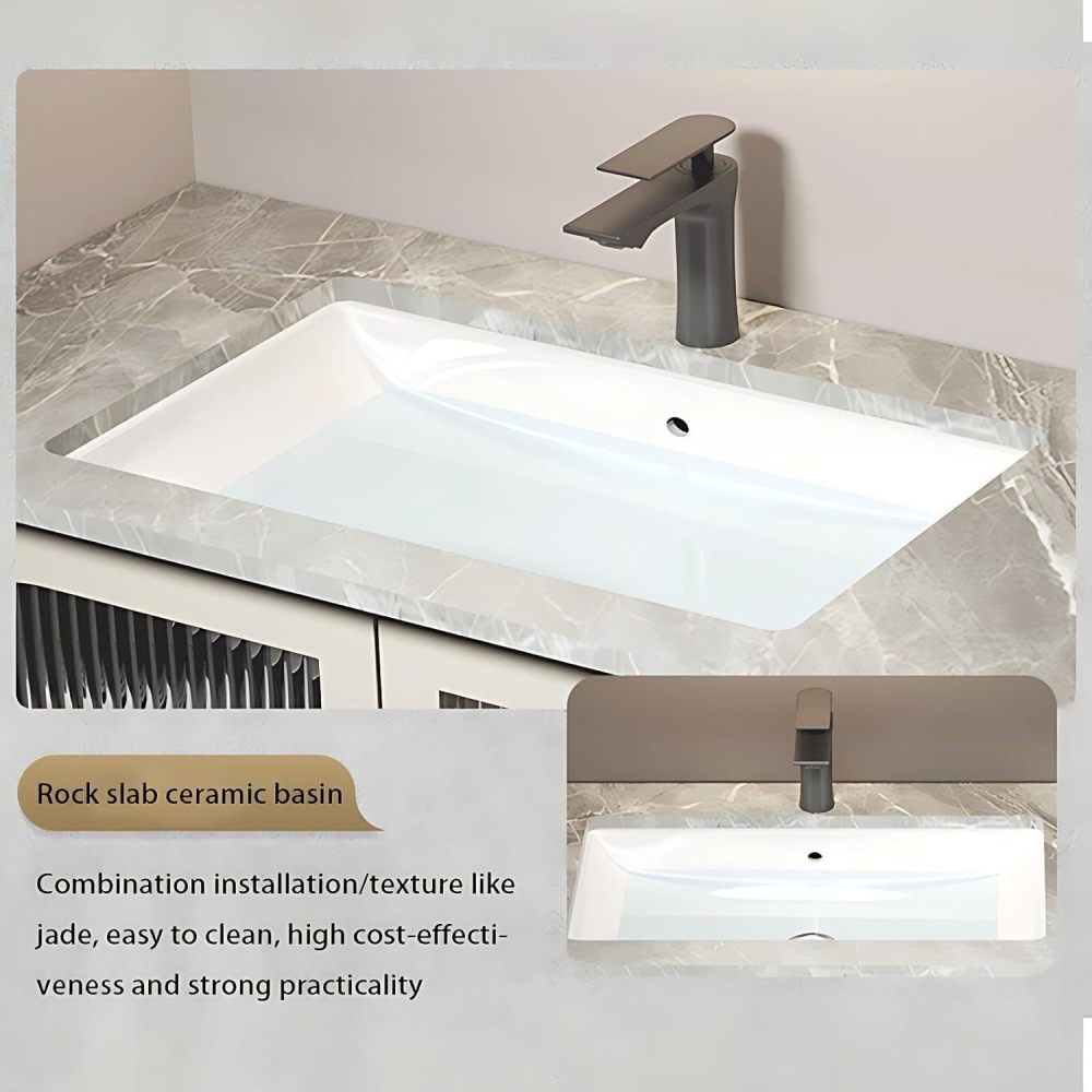 82IN Bathroom Vanity with Sink - Bathroom Sink Cabinet with Storage, Wall-Mounted Vanity, Intelligent Defogging, Easy to Clean, Waterproof, Customizable - Complete Accessories, Style D
