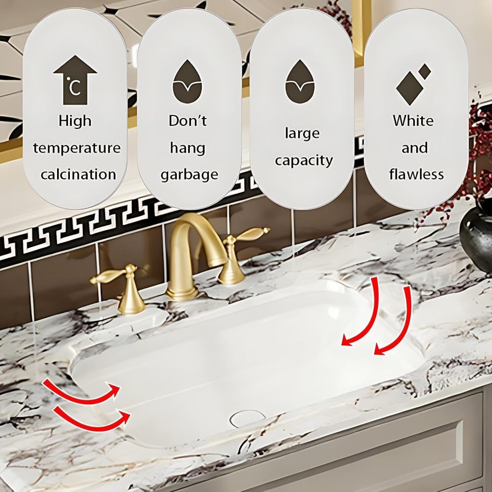 82IN Bathroom Vanity with Sink - Modern Bathroom Sink Cabinet with Mirror, Floor-Standing Vanity, Multi-Layer Solid Wood, Easy to Clean, Customizable - Complete Accessories, Double Slot Black