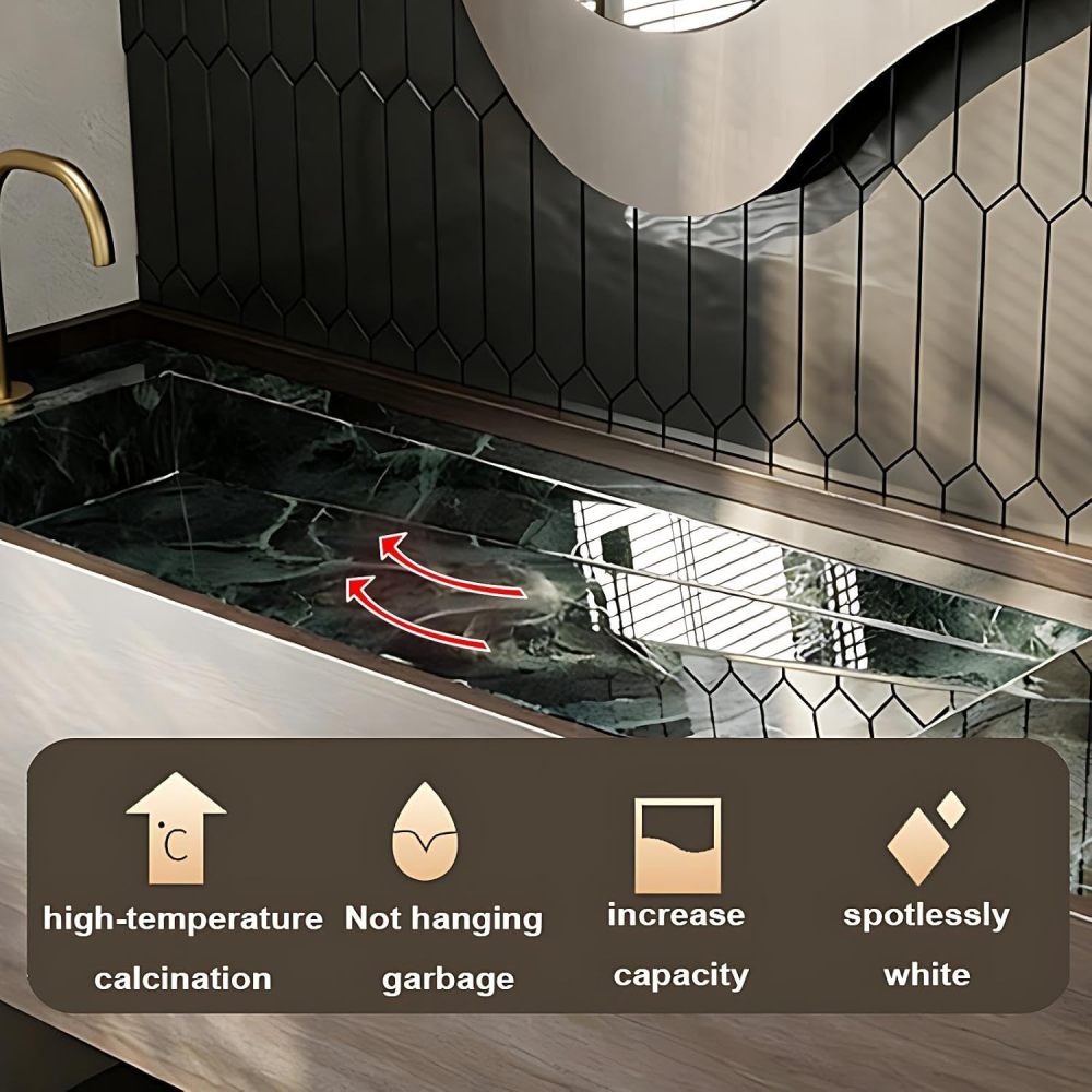 60IN Bathroom Vanity with Sink - Single | Double Floating Sink Design, Solid Wood Bathroom Vanity Cabinet with Intelligent Defogging, Easy to Clean - Complete Accessories, Single Sink