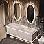 Beige Round Mirror