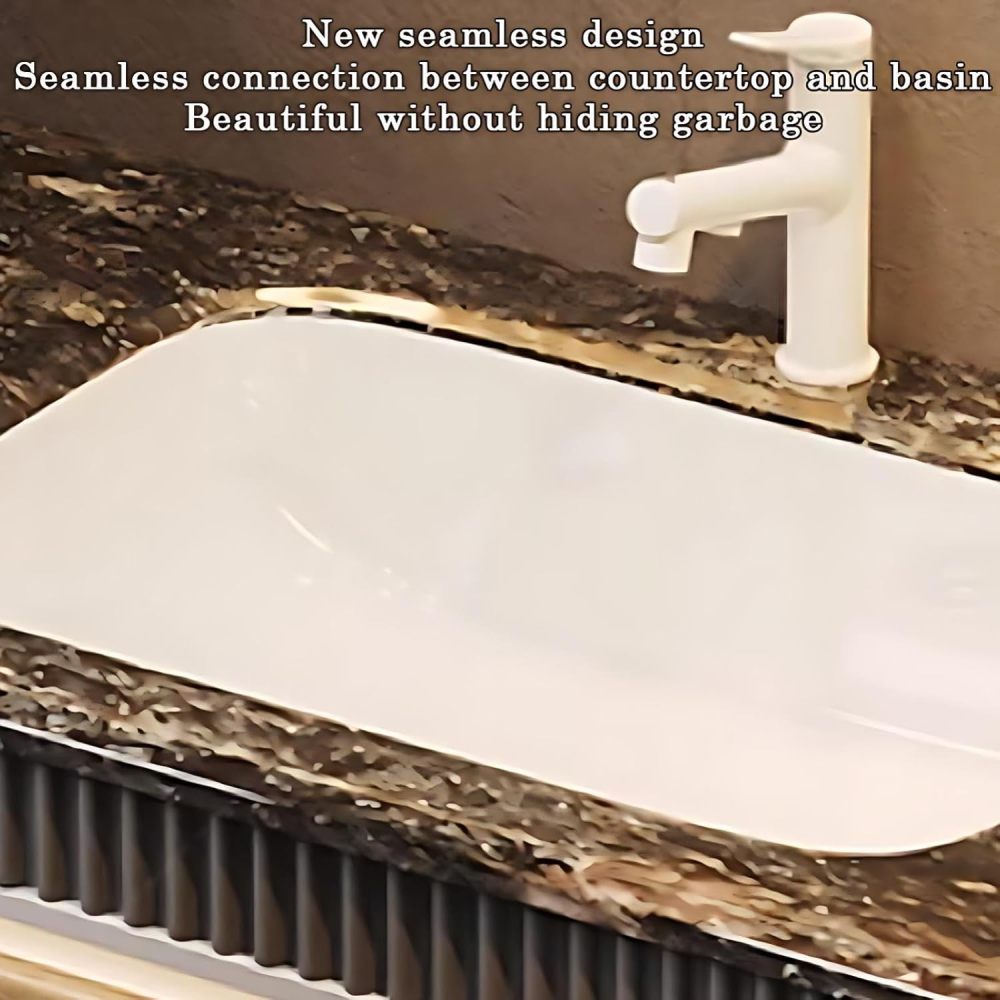 72IN Bathroom Vanity - Floating Bathroom Vanity with Sink, Smart Touch Anti-Fog Mirror, Seamless Basin,Waterproof Finish | Complete Accessories, Fully Assembled, Wood