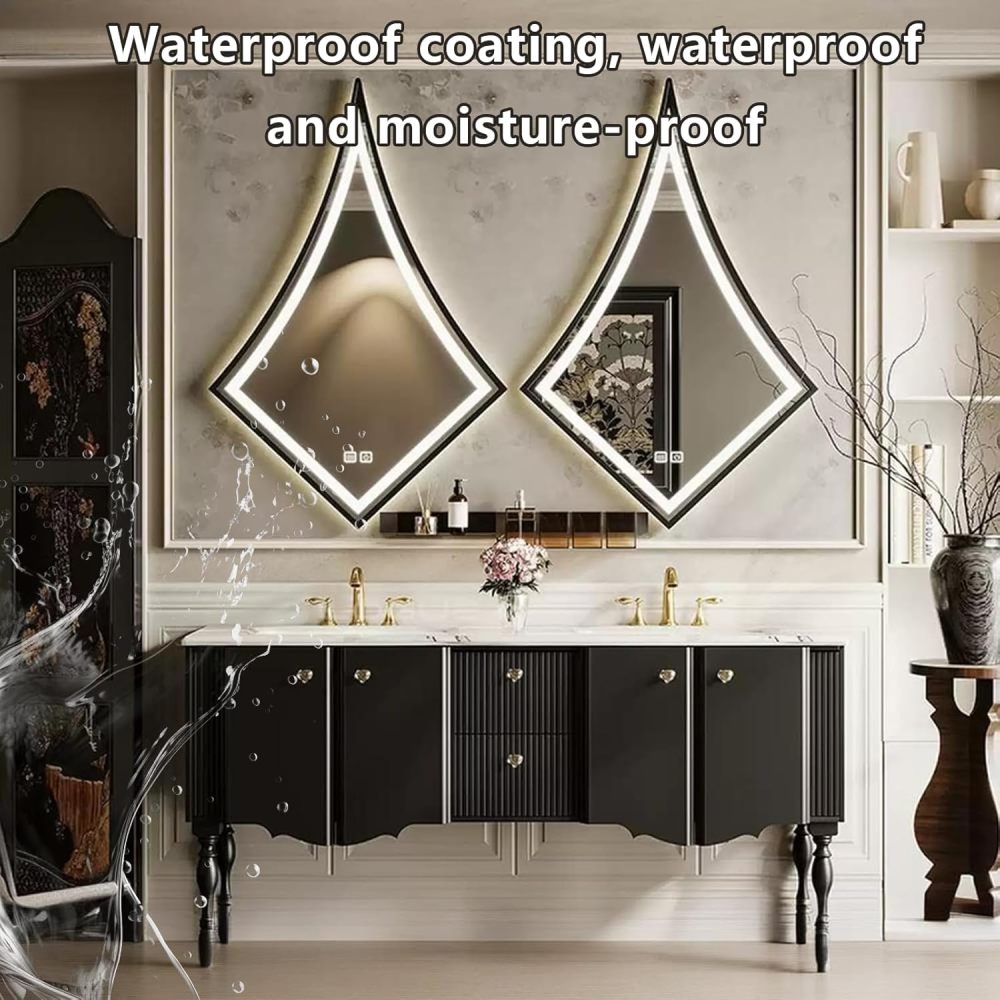 72IN Double Sink Bathroom Vanity - Luxury Bathroom Vanity with Smart LED Defogging Mirror ? Spacious Storage Cabinets, Customizable Design for Effortless Organization