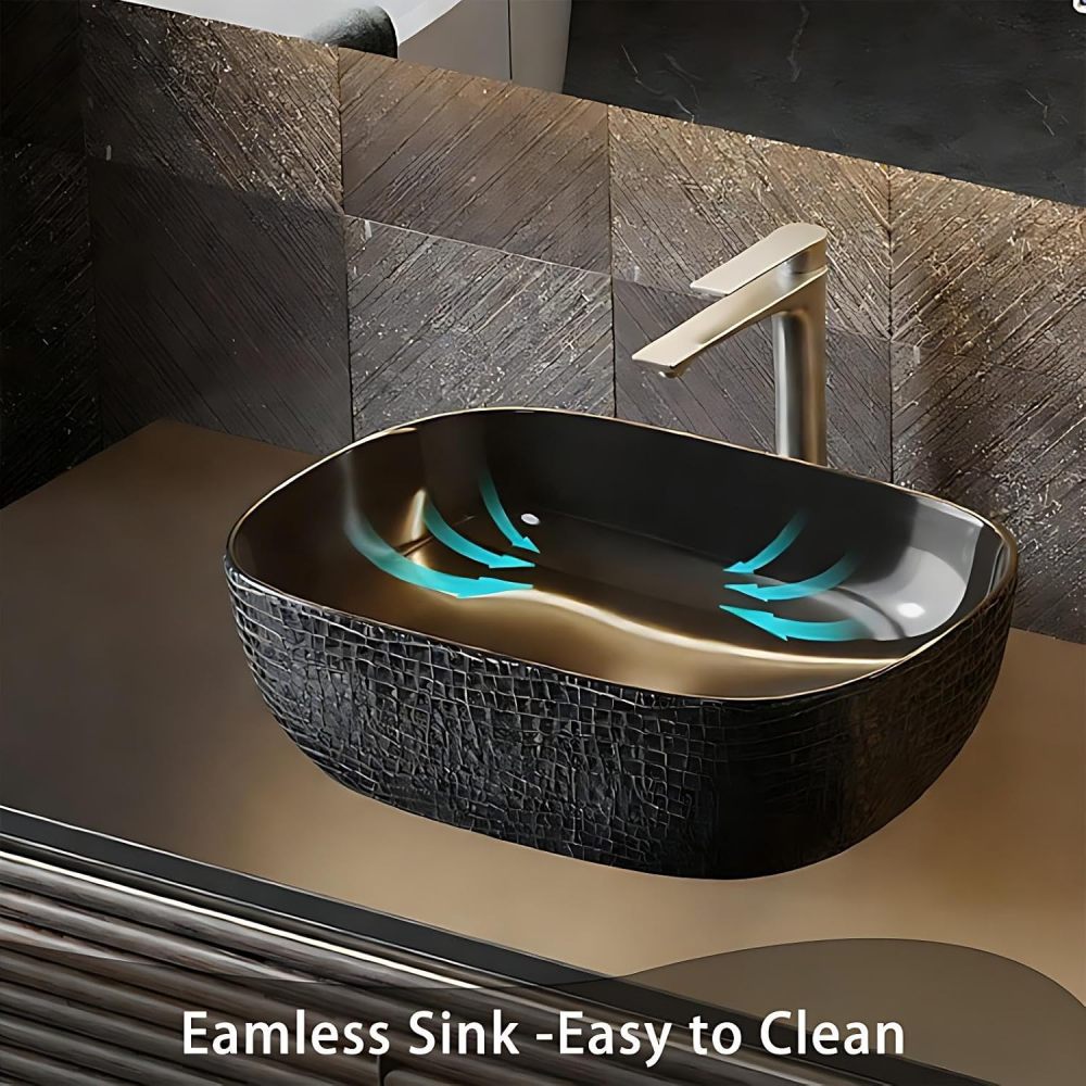 60IN Bathroom Vanity - Luxury Bathroom Vanity with Smart Defog Mirror, One-Touch Defog & Lighting, Floating Sink Cabinet with Drawers and Open Storage Spaces, No Assembly Required