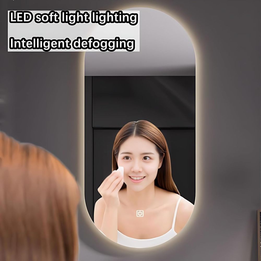 Bathroom Vanity with Sink - Single/Double Sink Bathroom Vanity & Smart Mirror Combination, Elegant and Stylish |2 Options | Multi-Layer Solid Wood Material (Double Sink, 100")