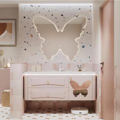 Cabinet Mirror Pink