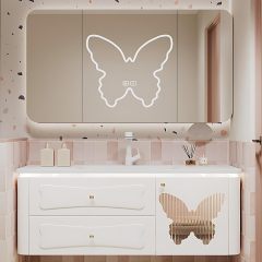 White Mirror Cabinet