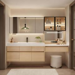 Yellow Mirror Cabinet
