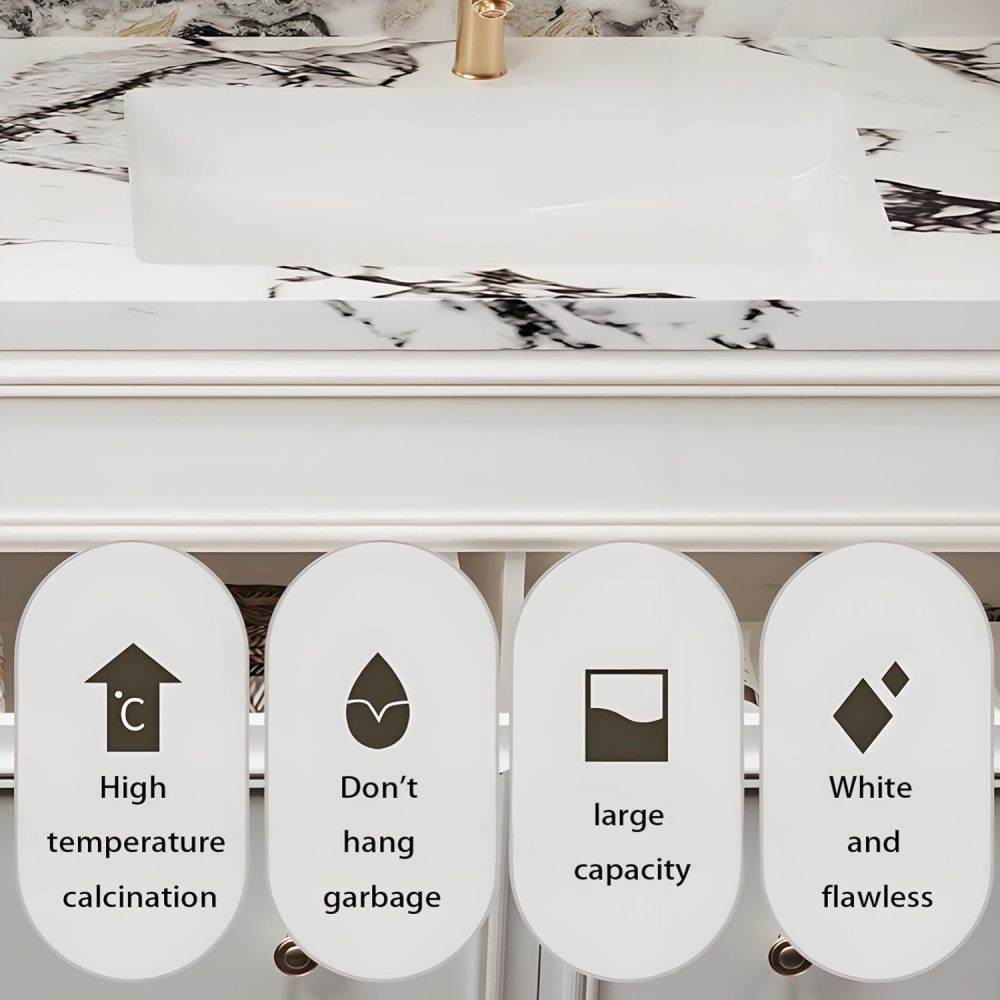 86IN Bathroom Vanity with Sink - Modern Bathroom Sink Cabinet with Makeup Chair, Floating Vanity, Intelligent Defogging, Extra Large Storage Space - Complete Accessories, Black