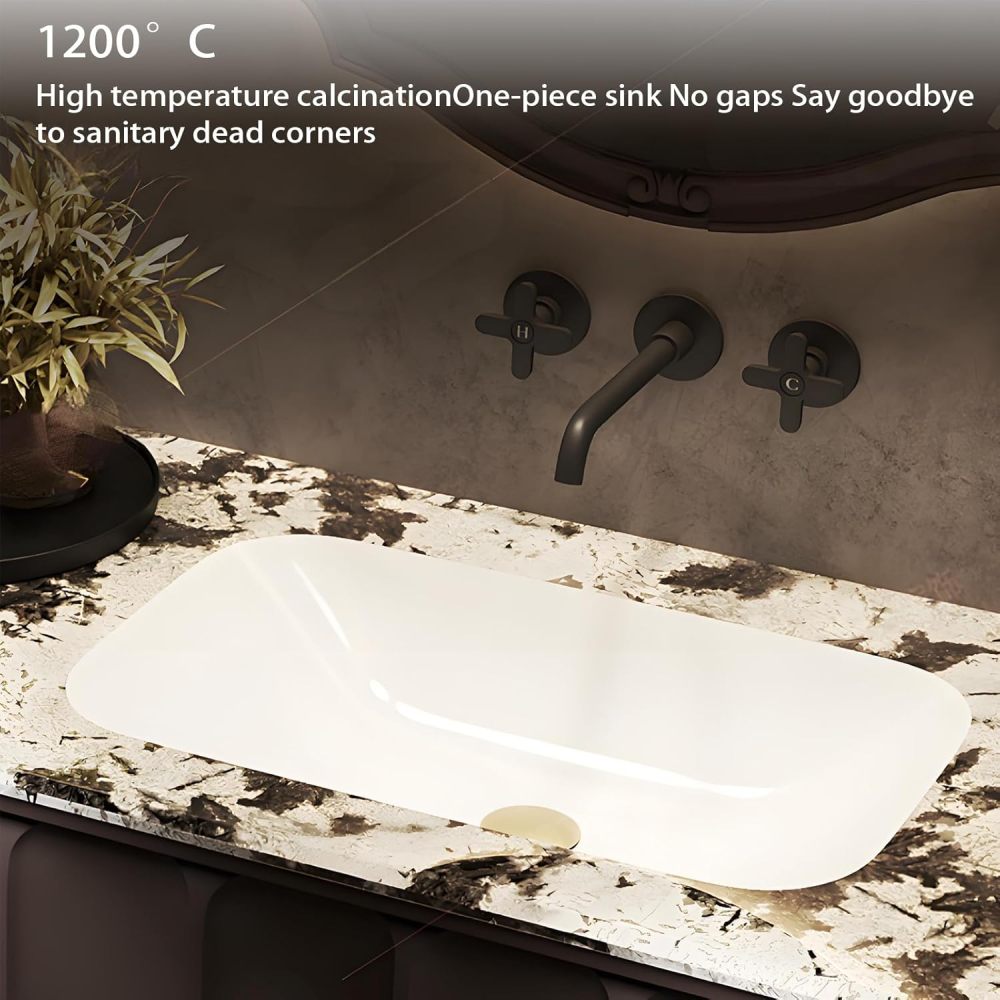 100IN Bathroom Vanity with Sink - Double Vanity Cabinet with Smart Defrosting Mirror, Bathroom Sink Cabinet Double Layer Solid Wood, Custom Size - Complete Accessories Brown