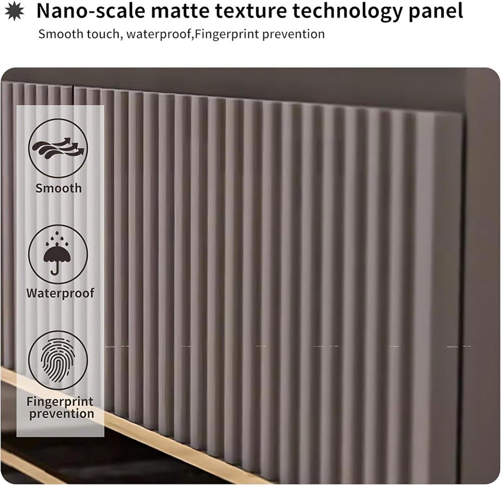 Bathroom Vanity with Sink - Modern Double Sink Bathroom Vanity Cabinet & LED Defog Mirror, Floating Vanity with Multi-Layer Solid Wood Material, Faucet Accessories Included (60")