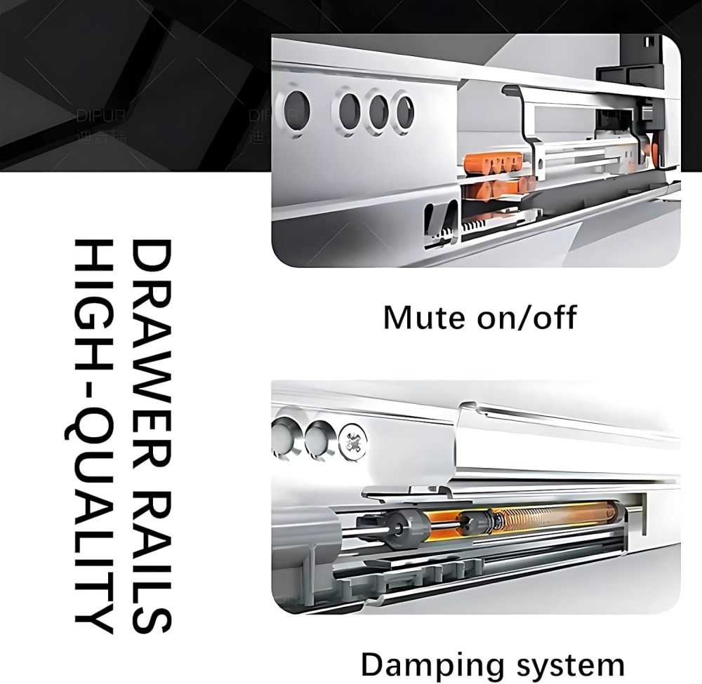 Bathroom Vanity with Sink - Modern Double Sink Vanity with Bathroom Sink Cabinet, Floating Vanity & Smart Mirror Set (64")