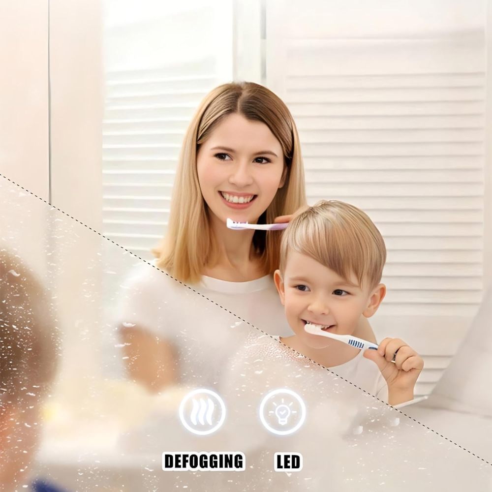 Bathroom Vanity with Sink - Modern Floating Double Sink Bathroom Vanity Cabinet with Storage Drawers, Solid Wood Base, Sintered Stone Countertop, LED Anti-Fog Mirror Included (68")