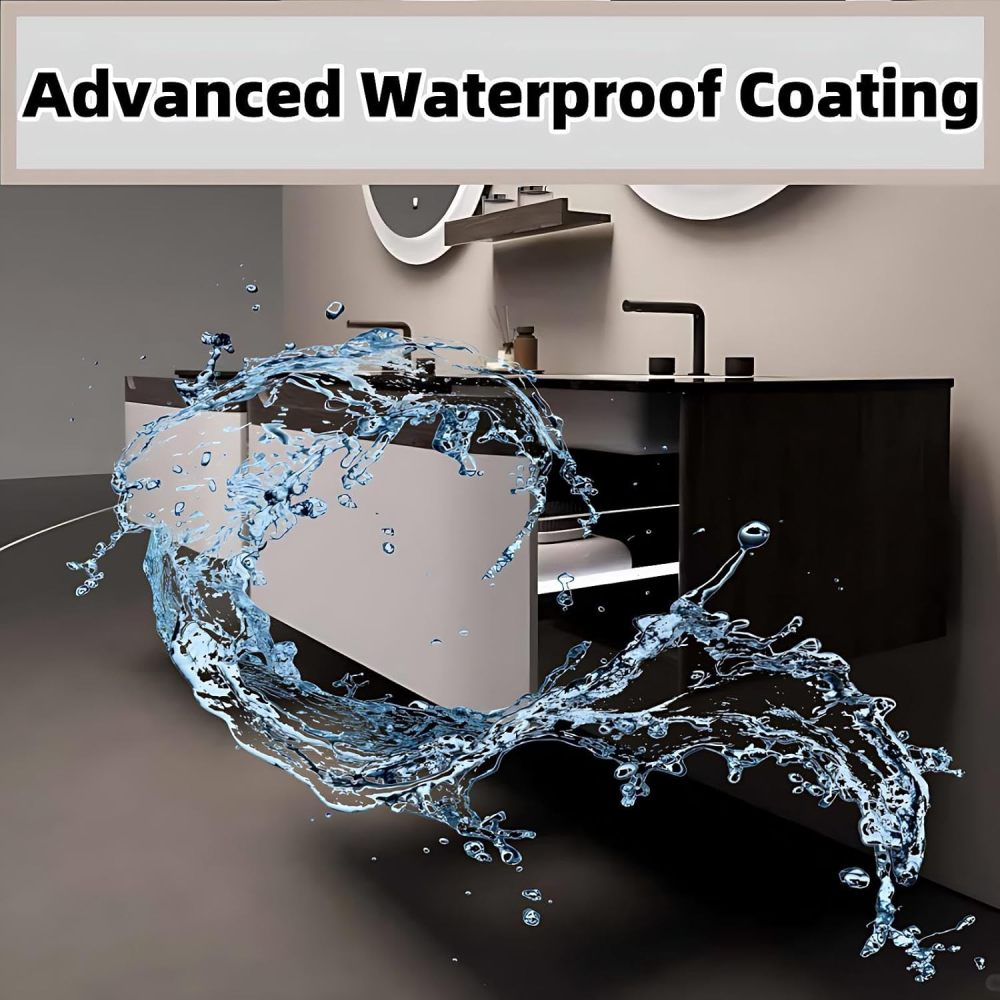 Bathroom Vanity with Sink - Modern Floating Double Sink Bathroom Vanity Cabinet with Storage Drawers, Solid Wood Base, Sintered Stone Countertop, LED Anti-Fog Mirror Included (68")