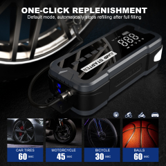 4 in 1 1000A Portable Compressor Air Pump 12V Battery Powerbank Power Bank Car Jump Starter