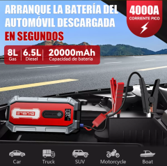 Hot Selling 2000A Multi-function Portable Car Battery Jump Starter Power Bank with Lithium Battery for Truck & Motorcycle