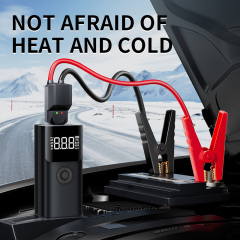 Portable 150PSI Cordless Tire Inflator Air Compressor 20000mAh Built-in Jump Starter Digital Screen Emergency SOS Flashlight